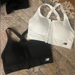 SOLD New Balance Black and White Sports Bras
